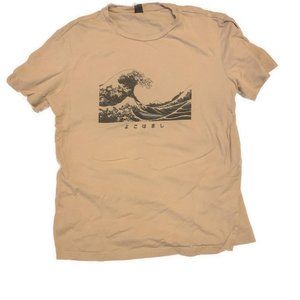 MENS M - Graphic Tee Wave with text - DM for questions or bundle deal